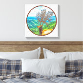 King Cervus Leinwanddruck (Insitu (Schlafzimmer))