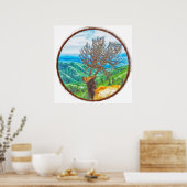 King Cervus Poster (Küche)