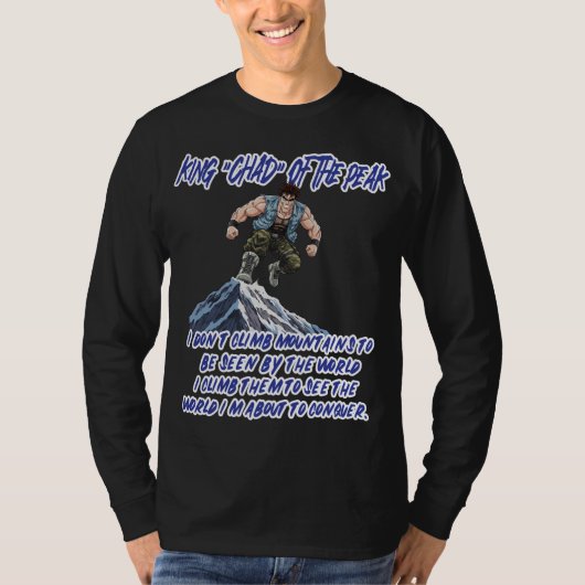 KING ‘CHAD’ OF THE PEAK” T-Shirt (Vorderseite)