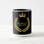 King Charles 111 Coronation .Black/Gold Tasse (Zentrum)