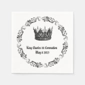 King Charles 111 Coronation Napkins Serviette (Vorderseite)