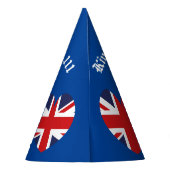 King Charles 111 Crown Royal England Flag Partyhütchen (Rückseite)