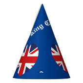 King Charles 111 Crown Royal England Flag Partyhütchen (Links)