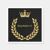 King Charles 111 Crown Royal Serviette (Vorderseite)