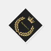 King Charles 111 Crown Royal Serviette (Ecke)