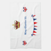 King Charles 111 Crown Royalty Geschirrtuch (Vertikal)