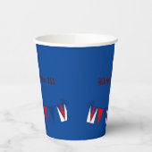 King Charles 111 Crown Royalty Pappbecher (Links)