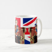 King Charles Blows britisches Spiel Kaffeetasse (VorderseiteRechts)