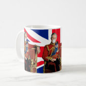 King Charles Blows britisches Spiel Kaffeetasse (Vorderseite Links)