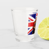King Charles British Christmas Schnapsglas (Links)