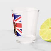 King Charles British Christmas Schnapsglas (Rechts)