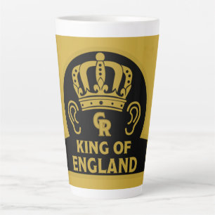 King Charles British Royal Crown Large Coffee Tass Milchtasse