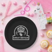King Charles British Royal Crown Pappteller (Party)