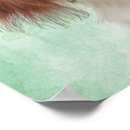 King Charles Cavalier Best Mama Poster (Ecke)