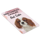 King Charles Cavalier Best Sister Magnet (Rechte Seite)