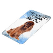 King Charles Cavalier Best Vater Magnet (Linke Seite)