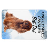 King Charles Cavalier Best Vater Magnet (Horizontal)