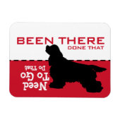 King Charles Cavalier Cocker Go Potty Magnet (Horizontal)