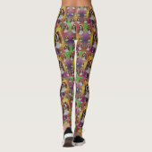 King Charles Cavalier Dog Pattern, Leggings (Rückseite)