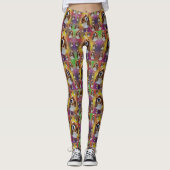 King Charles Cavalier Dog Pattern, Leggings (Vorderseite)