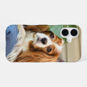 King Charles Cavalier iPhone Case 16 Hülle (Rückseite (Horizontal))