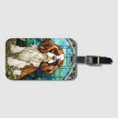 King Charles Cavalier Spaniel Gepäcktag Gepäckanhänger (Vorderseite (Horizontal))