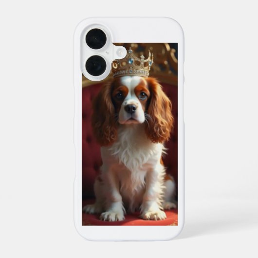 King Charles Cavalier Spaniel iPhone 16 Hülle (Rückseite)