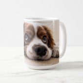 King Charles Cavalier Spaniel Personalisiert Kaffeetasse (VorderseiteRechts)
