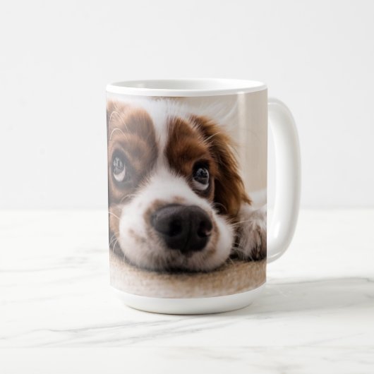 King Charles Cavalier Spaniel Personalisiert Kaffeetasse (VorderseiteRechts)