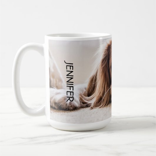 King Charles Cavalier Spaniel Personalisiert Kaffeetasse (Links)