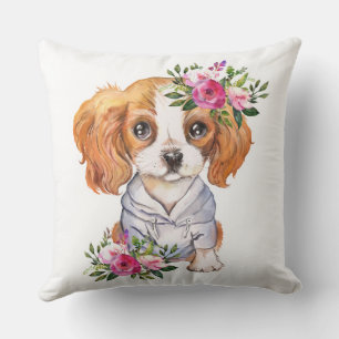 King Charles Cavalier Throw Pillow Kissen