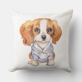 King Charles Cavalier Throw Pillow Kissen (Vorderseite)