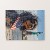King Charles Cocker Spaniel in New York Puzzle (Horizontal)