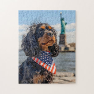 King Charles Cocker Spaniel in New York Puzzle