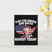 King Charles Colonies sind Rowdy 4. Juli Independe Karte (Gelbe Blume)