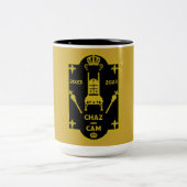 King Charles English Royal Coronation 2023 Zweifarbige Tasse (Mittel)