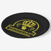 King Charles English Royal Coronation Pappteller (Schrägansicht)