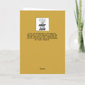 King Charles II Make Merry Birthday Grußkarte Karte (Rückseite)