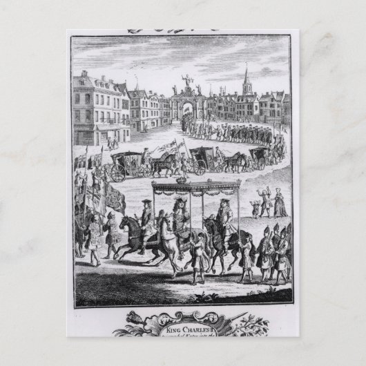 King Charles II Postkarte (Vorderseite)