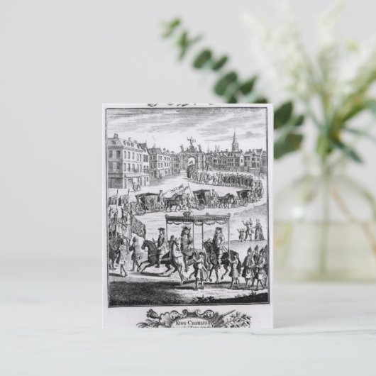 King Charles II Postkarte (Stehend Vorderseite)