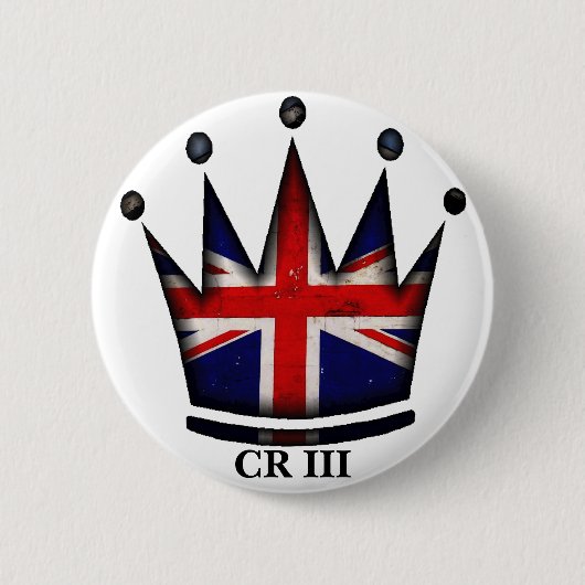 King Charles III 6 Cm Round Abzeichen Button (Vorderseite)