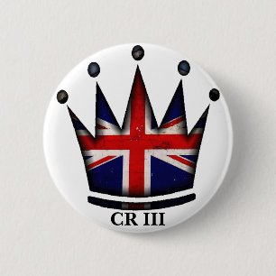 King Charles III 6 Cm Round Abzeichen Button