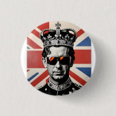 King Charles iii Abzeichen Button-Taste Gewerkscha Button (Vorderseite)