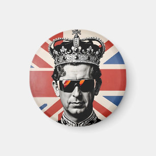King Charles iii Abzeichen Button-Taste Gewerkscha Magnet