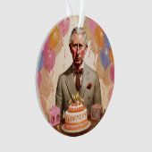 King Charles III Birthday Party Ornament (Vorderseite)