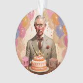 King Charles III Birthday Party Ornament (Vorderseite)