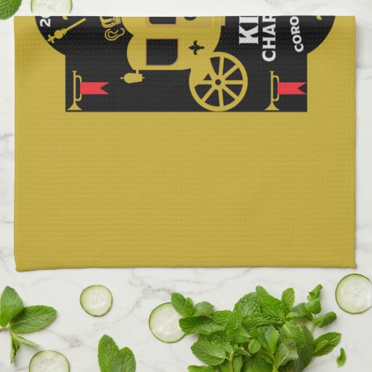 King Charles III British Coronation 2023 Geschirrtuch (Gefaltet)