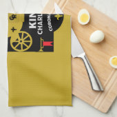 King Charles III British Coronation 2023 Geschirrtuch (Viertel Falte)