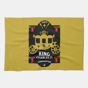 King Charles III British Coronation 2023 Geschirrtuch