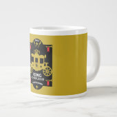 King Charles III British Coronation 2023 Jumbo-Tasse (Vorderseite Rechts)